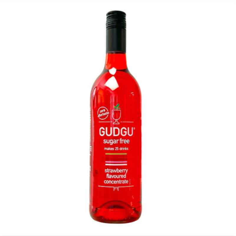 Gudgu Sugar Free Strawberry Flavoured Concentrate 750ml