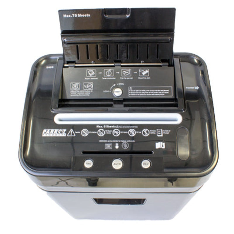 Parrot 75 Sheet Auto Feed Micro-Cut Paper Shredder