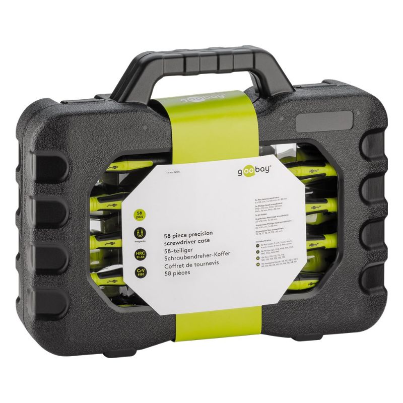 Goobay 58-Piece Precision Screwdriver Case