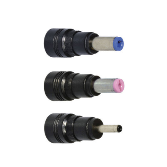 Three cylindrical components with colored ends on a white background