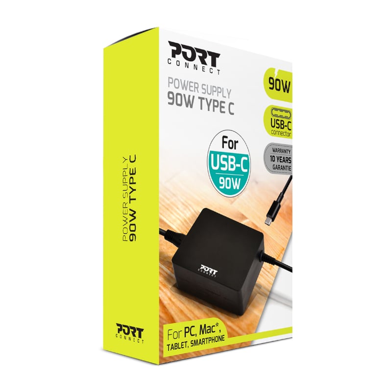 Port Connect 90W Type-C Notebook Adapter