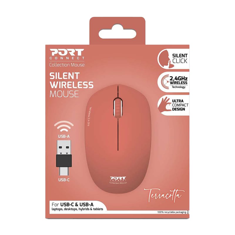 Port Connect Wireless Mouse
