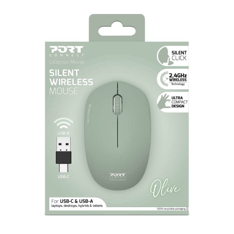 Port Connect Wireless Mouse