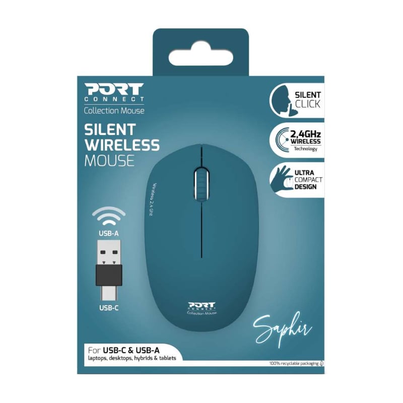 Port Connect Wireless Mouse