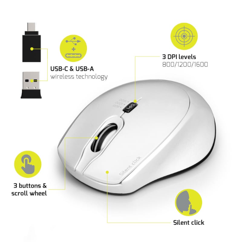PORT Connect Silent Wireless Mouse