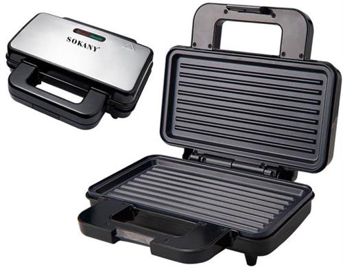 Sokany grill and panini press on a white background