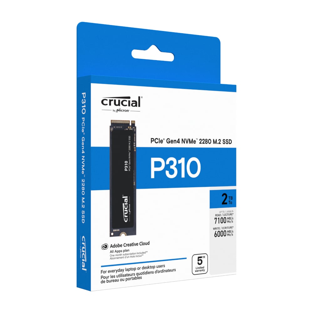 Crucial P310 M.2 NVMe 3D NAND SSD