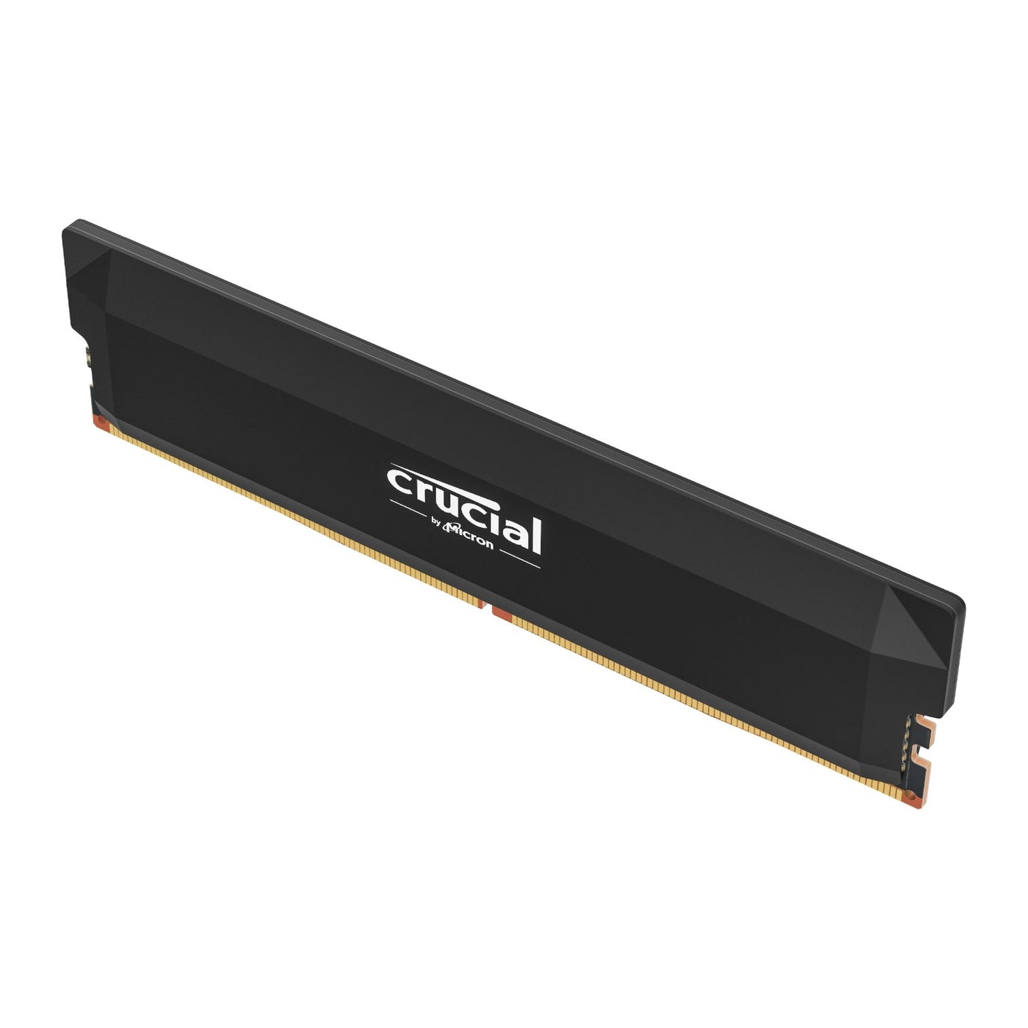 Crucial RAM module on a white background