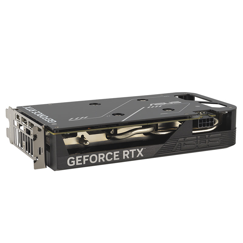 GeForce RTX graphics card on a white background