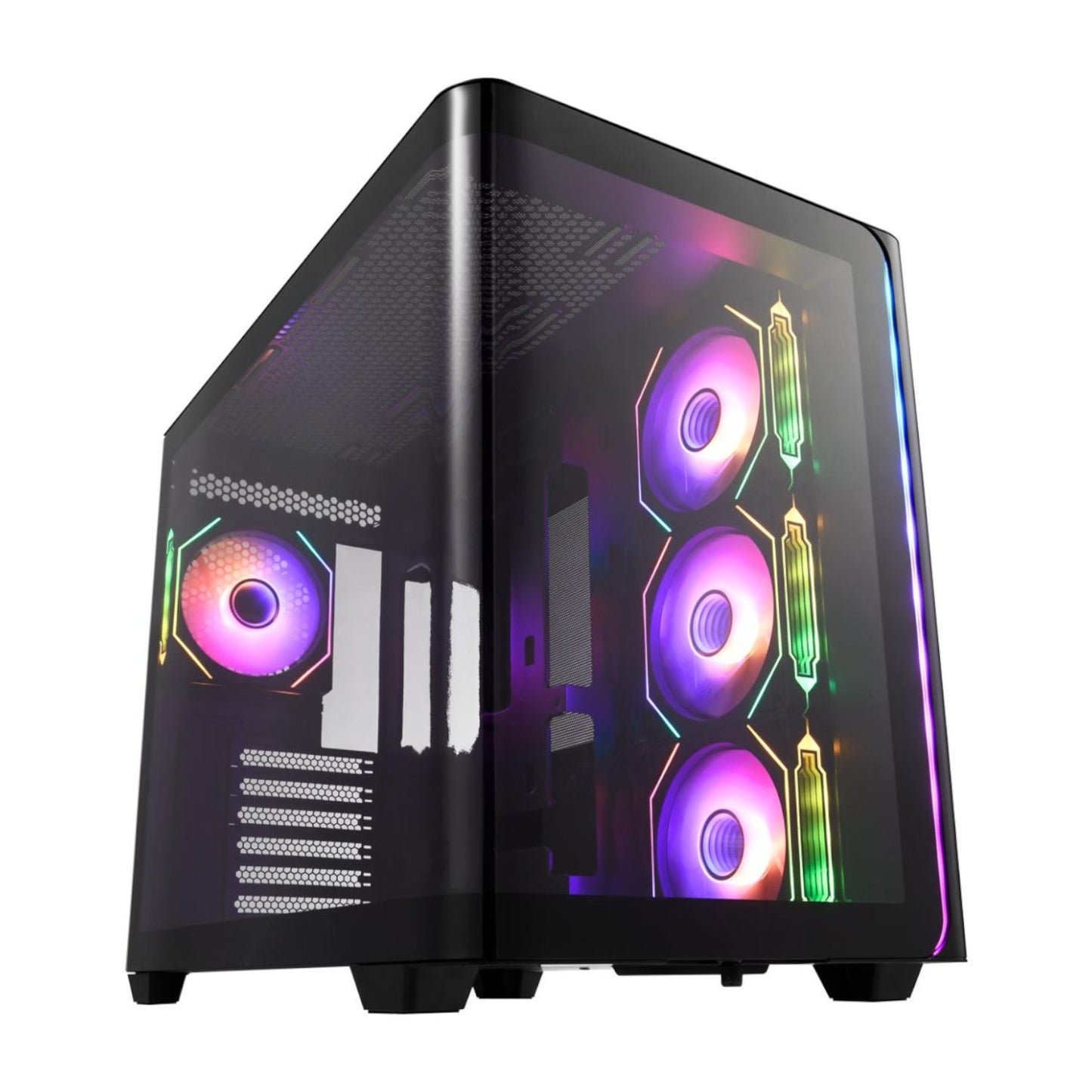 FSP M580 ARGB ATX Mid Tower Gaming Chassis - Black