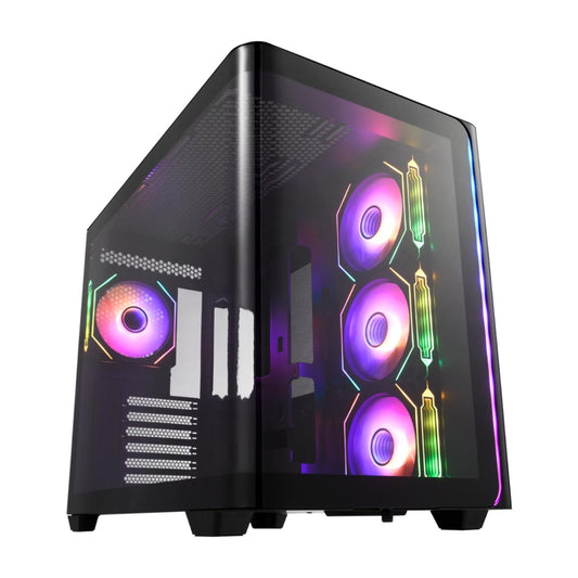 FSP M580 ARGB ATX Mid Tower Gaming Chassis - Black