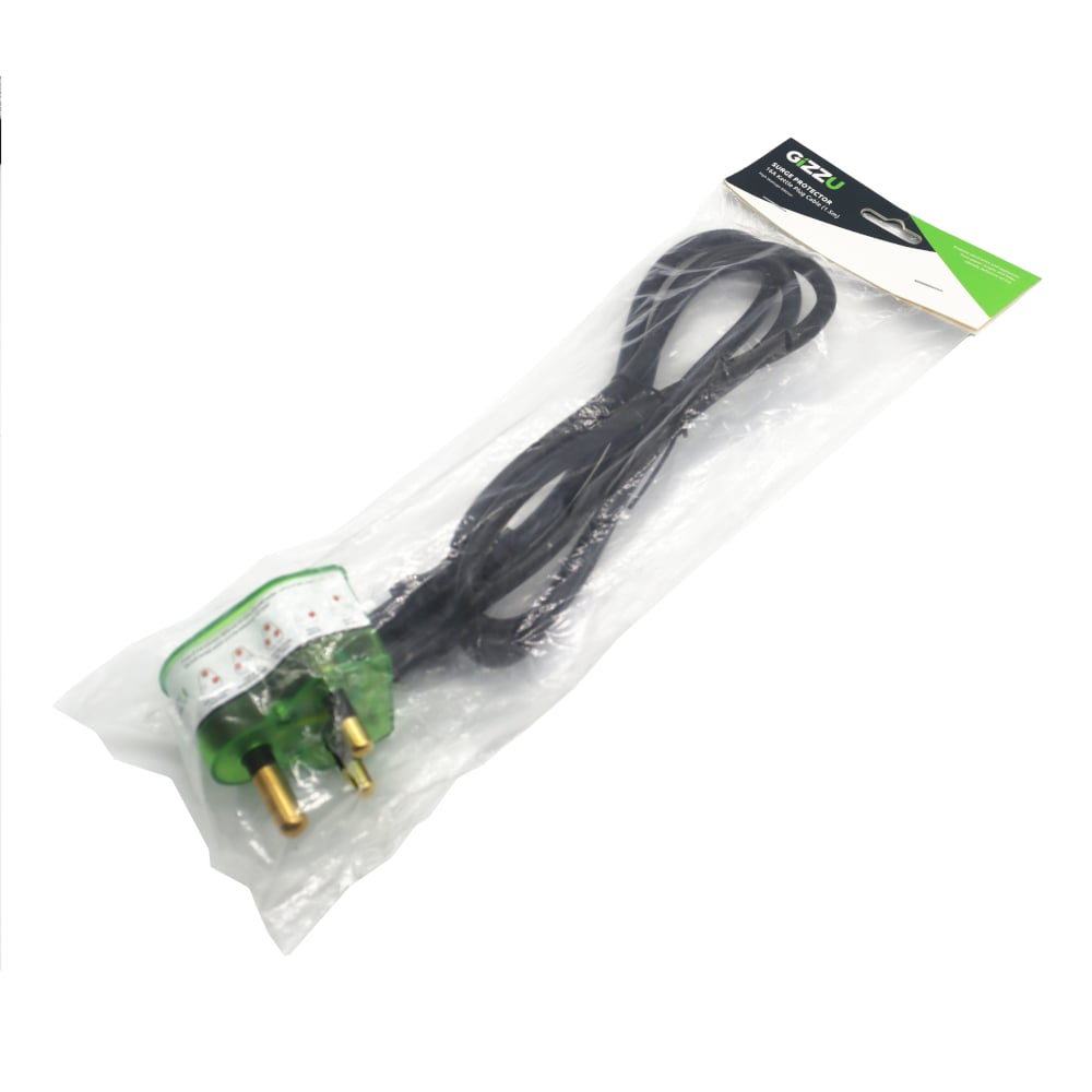 Gizzu Surge Protector 16A Kettle Plug Cable
