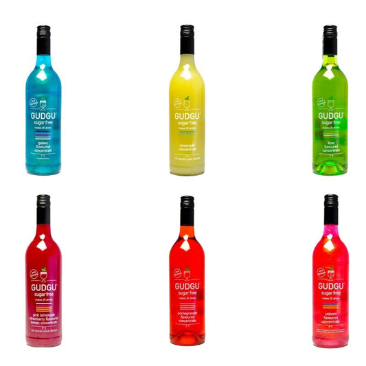 GUDGU 750ml Sugar Free Concentrate - Favourites Combo