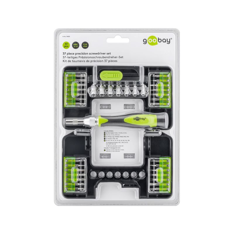 Goobay 37-Piece Precision Screwdriver Set
