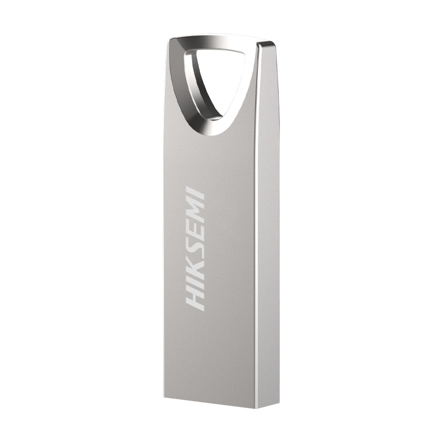 Metallic USB drive with 'HIKSEM' branding on a white background