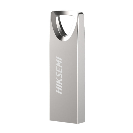 Metallic USB drive with 'HIKSEM' branding on a white background