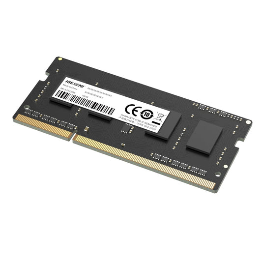 Computer memory module with label on a white background