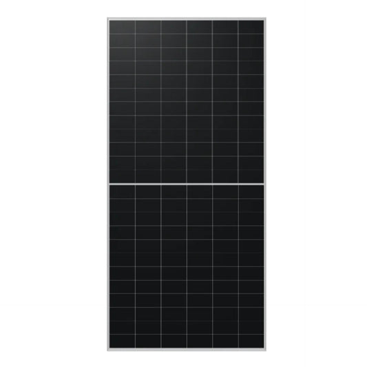 Solar panel with grid pattern on a white background