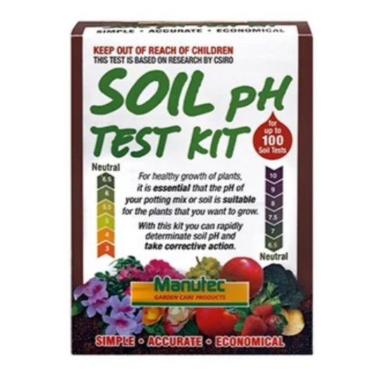 Soil pH Test Kit packaging on a white background