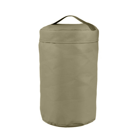 A Kaufmann X AFRI Canvas Gas Cylinder Bag designed for transporting gas cylinders, featuring a sturdy handle.