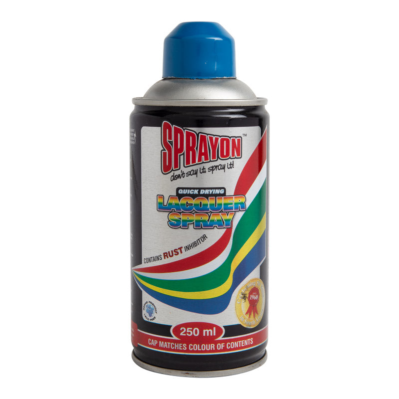 Sprayon lacquer spray can on a white background