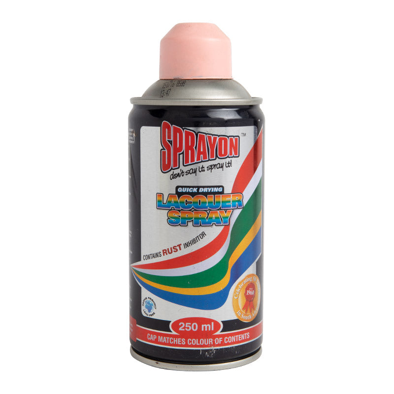Sprayon lacquer spray can on a white background
