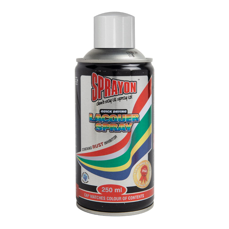 Sprayon lacquer spray can on a white background