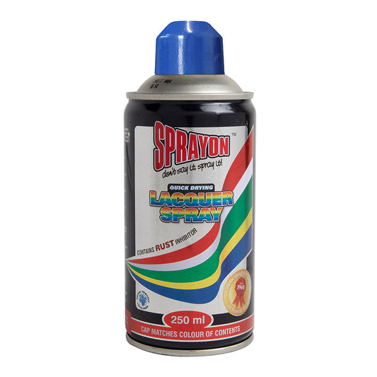 Sprayon lacquer spray can on a white background