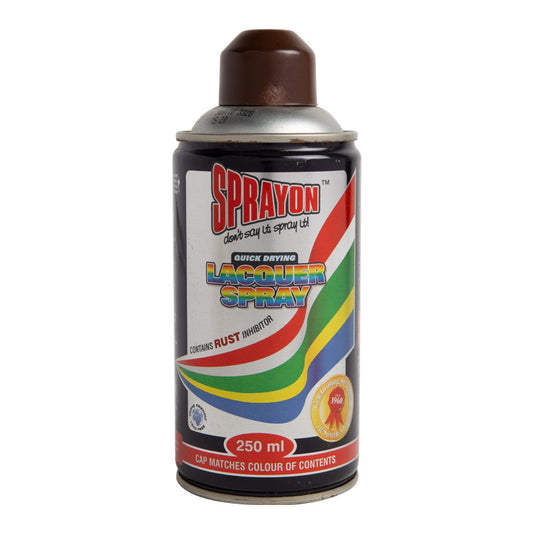 Sprayon lacquer spray can on a white background