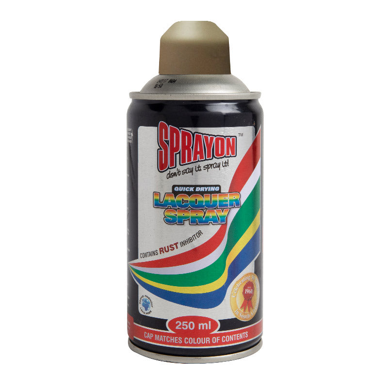 Sprayon lacquer spray can on a white background
