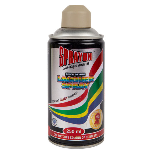 Sprayon lacquer spray can on a white background