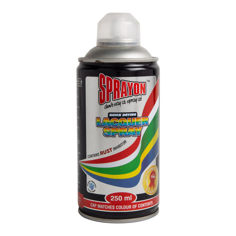 Sprayon lacquer spray can on a white background