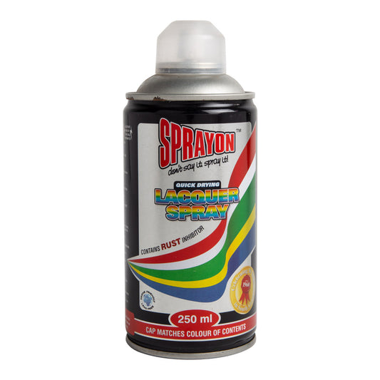 Sprayon lacquer spray can on a white background
