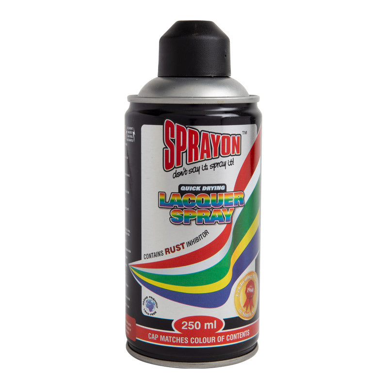 Sprayon lacquer spray can on a white background