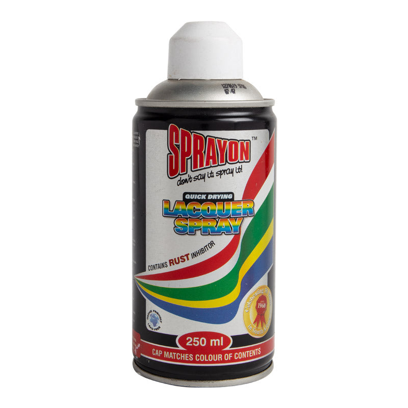 Sprayon lacquer spray can on a white background