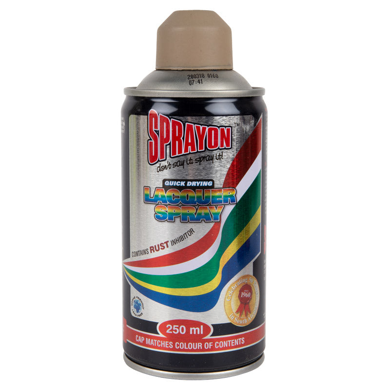 Sprayon lacquer spray can on a white background