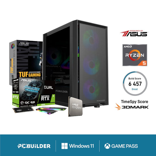 PCBuilder SENTINEL Gaming PC Ryzen 5 5600X Windows 11