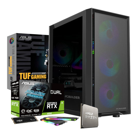 PCBuilder SENTINEL Gaming PC Ryzen 5 5600X Windows 11