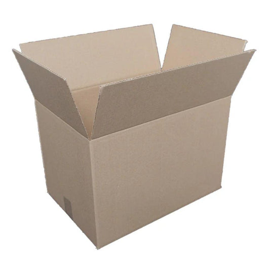 Cardboard box on a white background