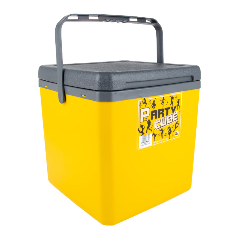 PARTY CUBE COOLER BOX 25L YELLOW