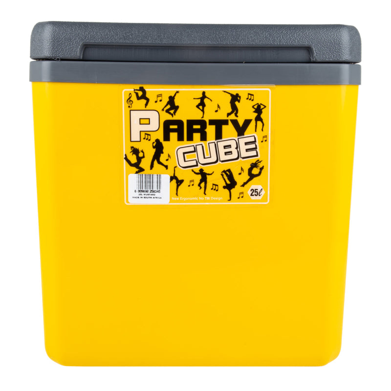 PARTY CUBE COOLER BOX 25L YELLOW