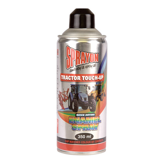 Sprayon Tractor Touch-Up enamel spray can on a white background