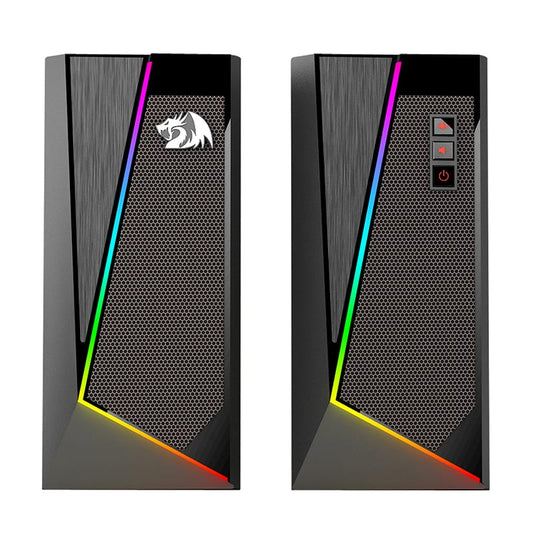 REDRAGON 2.0 Satellite Speaker ANVIL 2 x 3W RGB USB|Aux Gaming Speaker - Black
