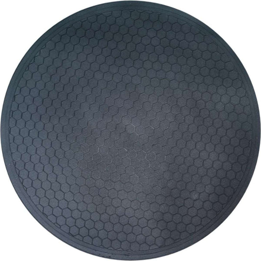 A black silicone mat designed for use with a Tafelbraai grill.