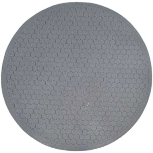 A black silicone mat designed for use with a Tafelbraai grill.