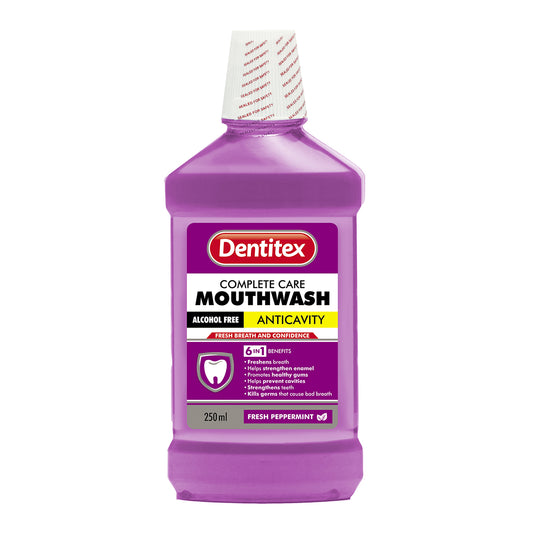 DENTITEX MOUTHWASH FRESH PEPERMINT NO ALCO 250ML