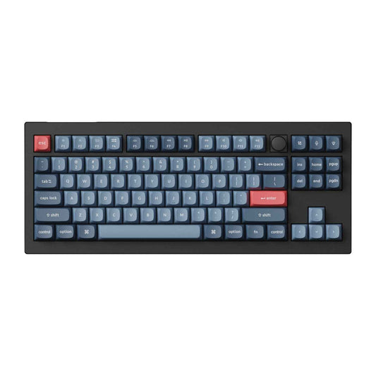 Keychron V3 Max QMK/VIA 80% Wireless Custom Mechanical Keyboard Banana Switch Carbon Black