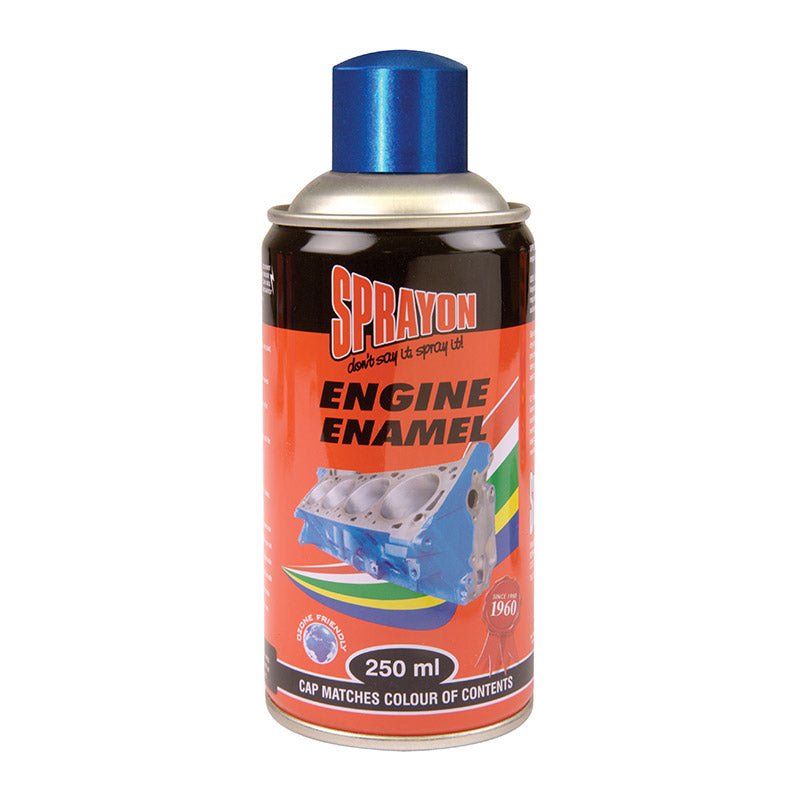 Sprayon Engine Enamel spray can on a white background