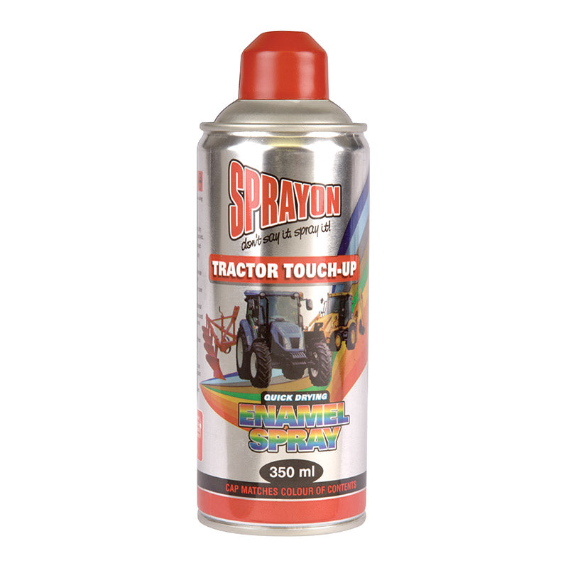 Sprayon tractor touch-up spray can on a white background