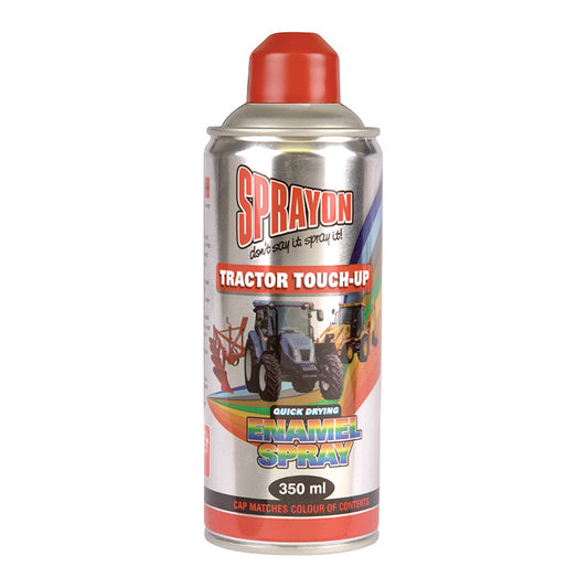 Sprayon tractor touch-up spray can on a white background
